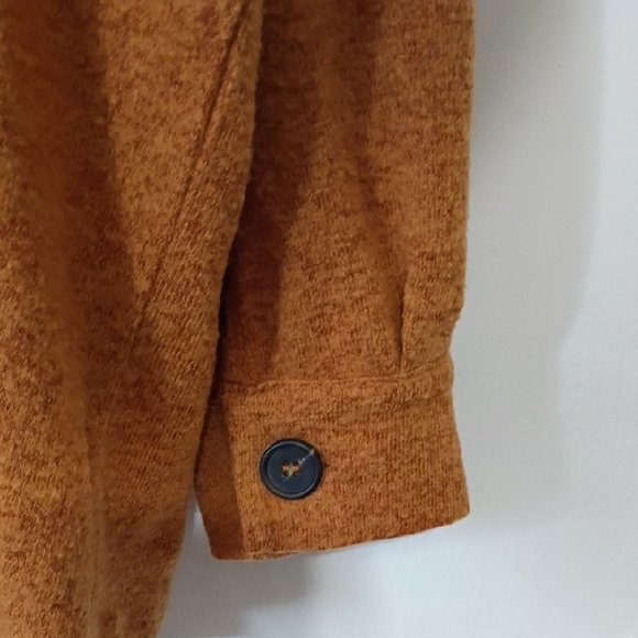 Zenena Women’s XL Jacket Cost Rustic Orange Jacket Button-Up Pockets - Picture 6 of 14